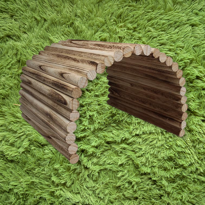 Wood Log Timber Tunnel Bridge
