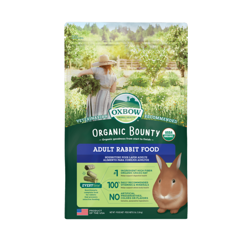 oxbow organic bounty adult rabbit food