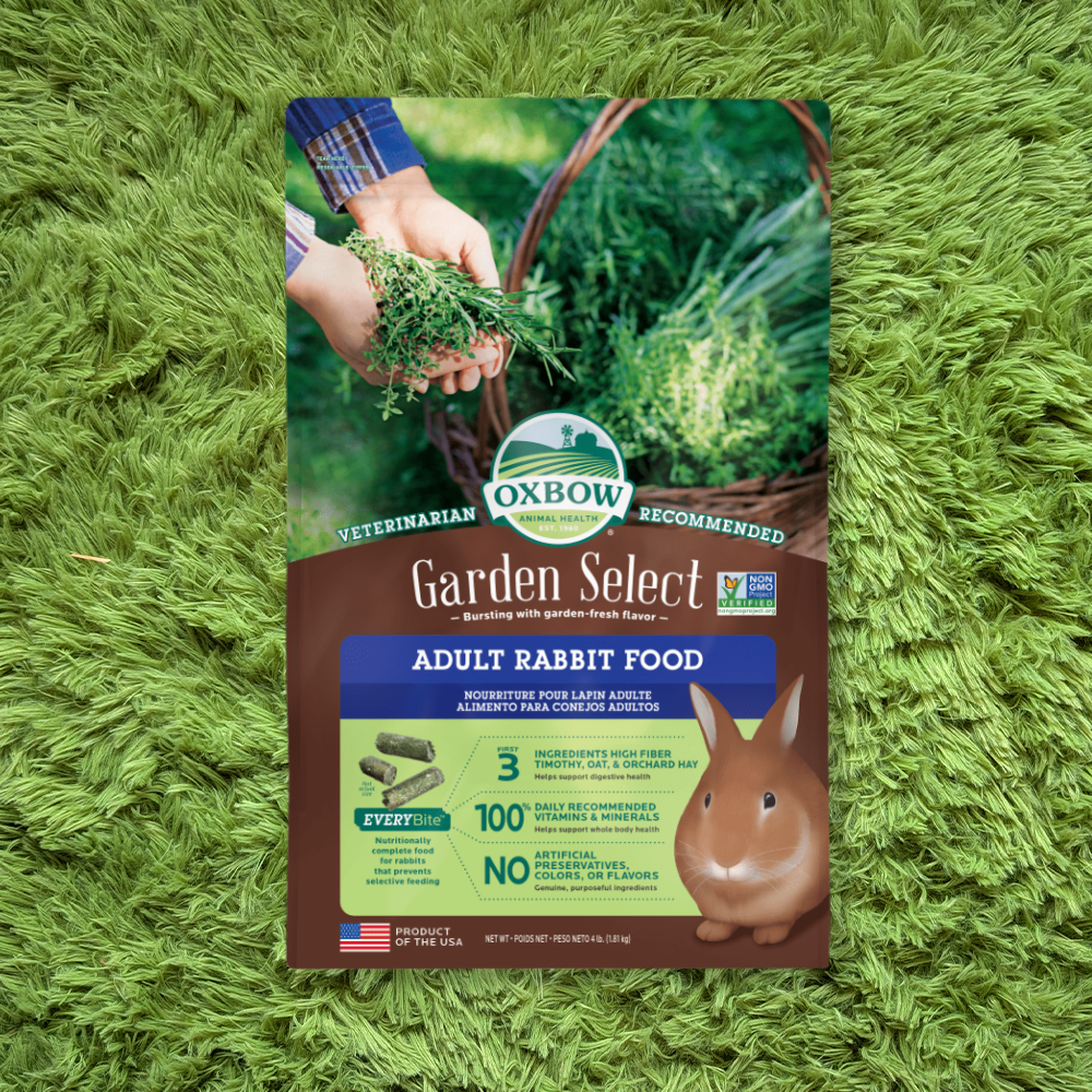 oxbow garden select adult rabbit food