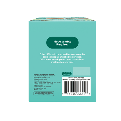 Oxbow Enriched Life Wobble Teaser Rabbit Food Dispenser Toy