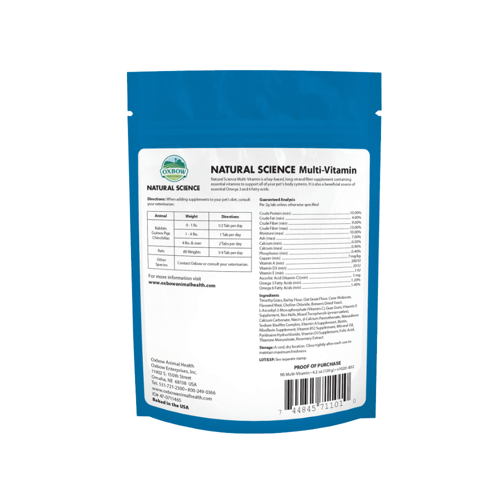 oxbow natural science multi vitamin