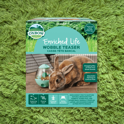 Oxbow Enriched Life Wobble Teaser Rabbit Food Dispenser Toy