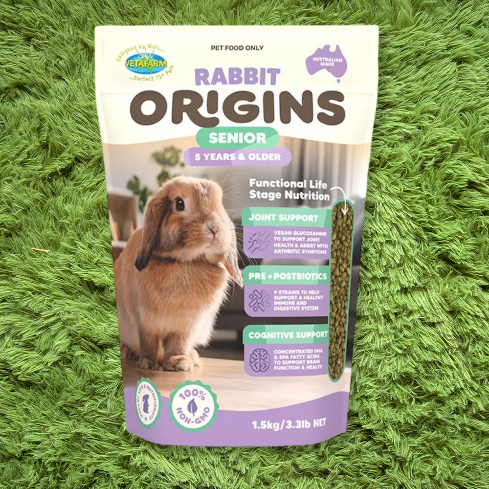 vetafarm origins senior rabbit pellet food