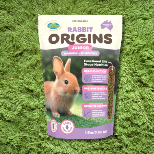 Vetafarm Origins Junior Rabbit Pellet Food 1.5kg