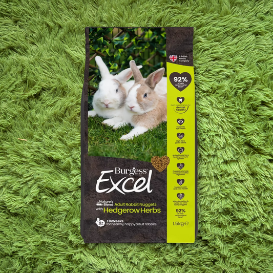 Burgess Excel Natures Blend Adult Rabbit Nuggets with Hedgerow Herbs 1.5kg