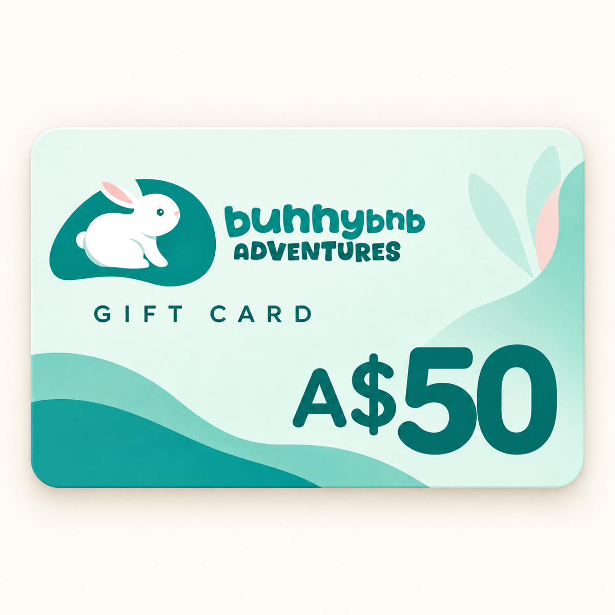 bunnybnb adventures gift card $50