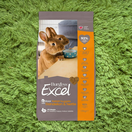 Burgess Excel Indoor Rabbit Pellets with Dandelion 1.5kg