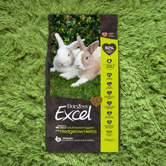 Burgess Excel Natures Blend Adult Rabbit Nuggets with Hedgerow Herbs 1.5kg