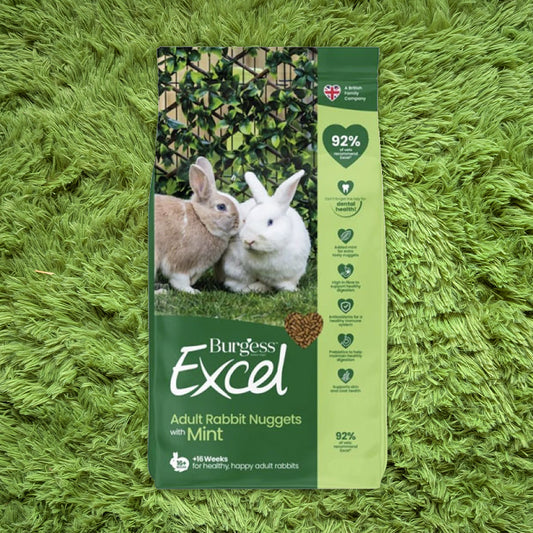 Burgess Excel Natures Blend Adult Rabbit Nuggets with Mint 1.5kg