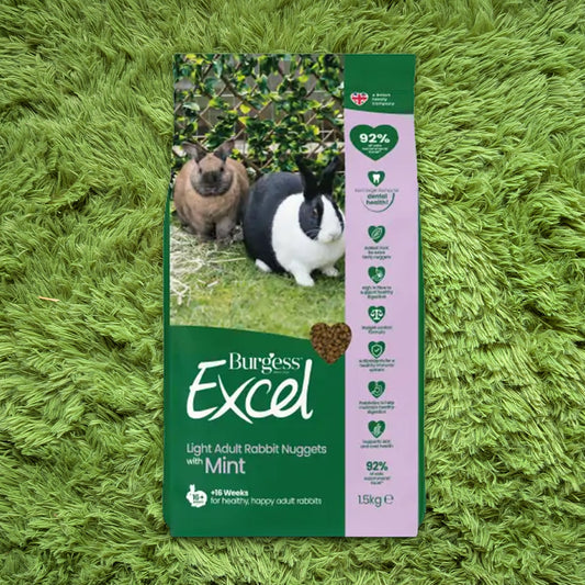 Burgess Excel Light Pellets with Mint for Overweight Rabbits 1.5kg