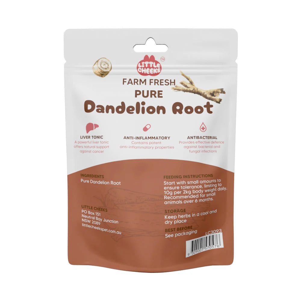 little cheeks farm fresh pure dandelion root 125g
