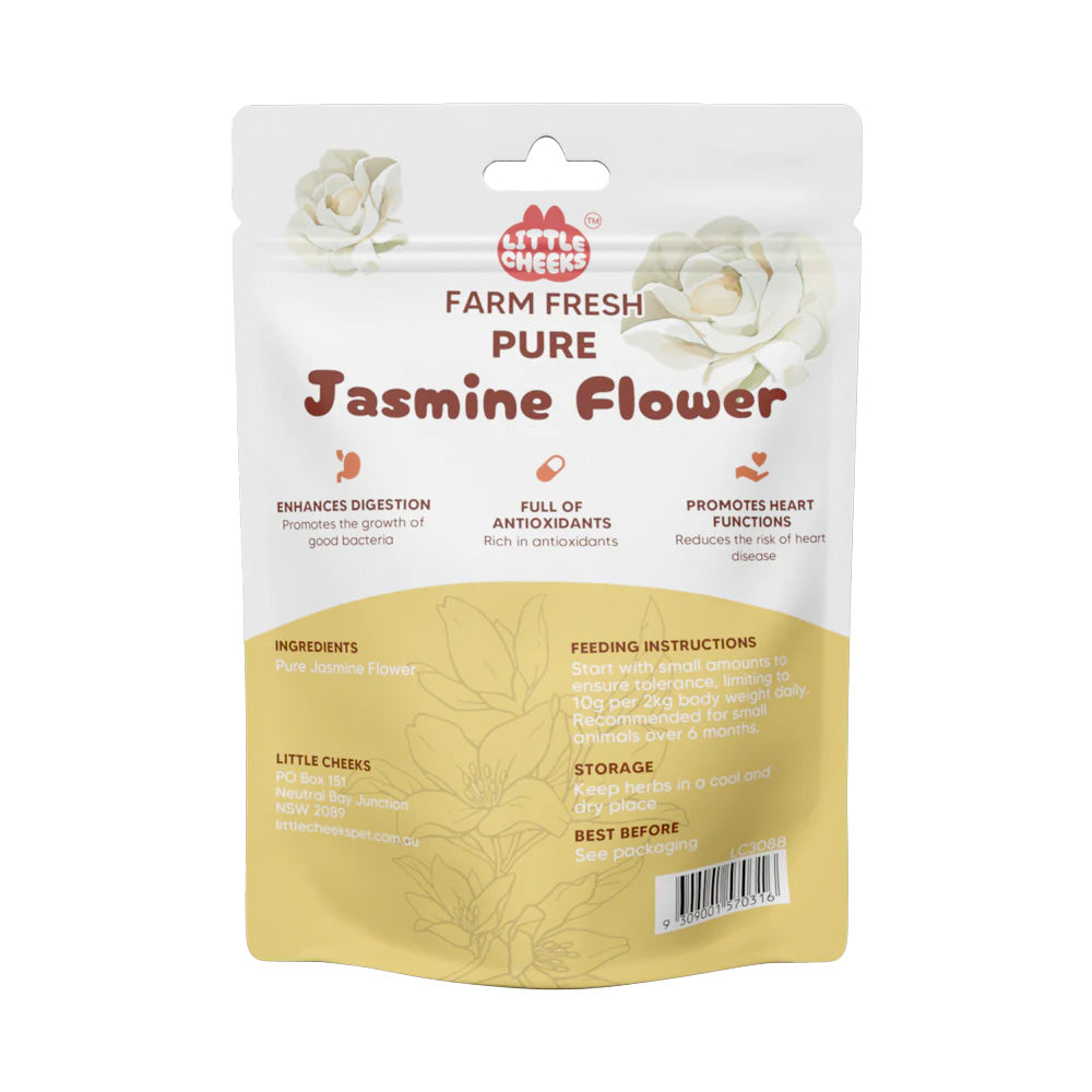 little cheeks farm fresh pure jasmine flower 25g