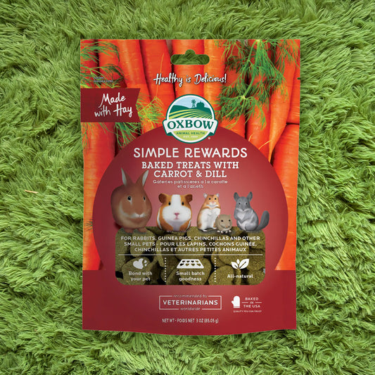 Oxbow Simple Rewards Baked Treats With Carrot & Dill