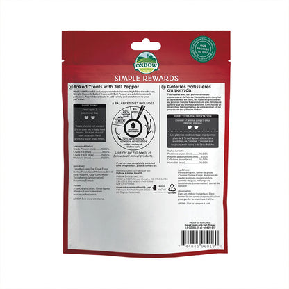 Oxbow Simple Rewards Baked Treats With Bell Pepper