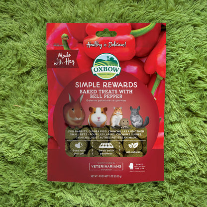 Oxbow Simple Rewards Baked Treats With Bell Pepper