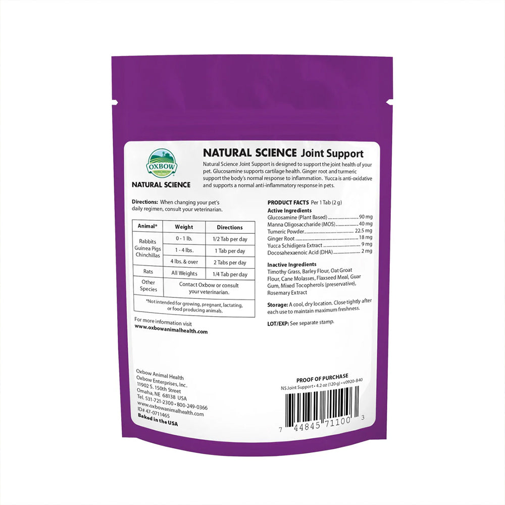 oxbow natural science joint support