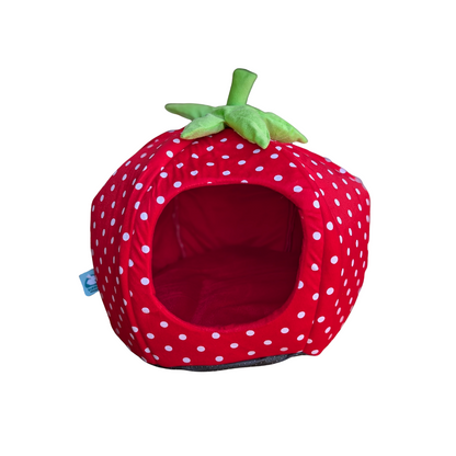 Strawberry Pet Cave - bunnybnb Design